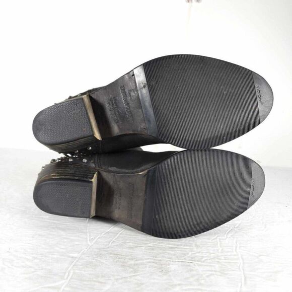 ZADIG & VOLTAIRE Women’s EU40 US 9-9,5 Black Leather Studded Ankle Boots - Picture 12 of 12